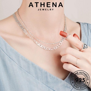 ATHENA JEWELRY เครื่องประดับ 925 ต้นฉบับ เกาหลี แท้ ผู้หญิง จมูกพังก์ จี้ เครื่องประดับ สร้อยคอ เงิน Silver แฟชั่น N77