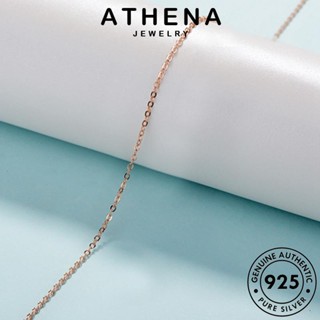 ATHENA JEWELRY เครื่องประดับ เกาหลี เพชรสี่เหลี่ยมแฟชั่น แฟชั่น ทองมรกต ผู้หญิง เครื่องประดับ แท้ Silver จี้ เงิน ต้นฉบับ สร้อยคอ 925 N81