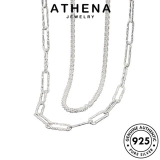 ATHENA JEWELRY แฟชั่น เครื่องประดับ เกาหลี แท้ จี้ 925 Silver สร้อยคอ ทอง เงิน ต้นฉบับ ผู้หญิง ท้องฟ้าเต็มไปด้วยดวงดาวที่เรียบง่าย เครื่องประดับ N91