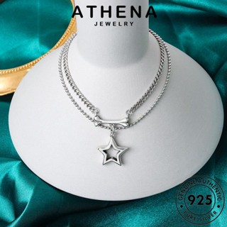 ATHENA JEWELRY Silver ต้นฉบับ ผู้หญิง จี้ เครื่องประดับ เกาหลี เงิน ดาวห้าแฉกแฟชั่น เครื่องประดับ สร้อยคอ แฟชั่น 925 แท้ N153