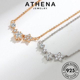 ATHENA JEWELRY จี้ เครื่องประดับ แท้ ผู้หญิง ดาวห้าแฉกแฟชั่น แฟชั่น 925 เครื่องประดับ เกาหลี ไดมอนด์ ต้นฉบับ มอยส์ซาไนท์ Silver โกลด์ สร้อยคอ เงิน N184