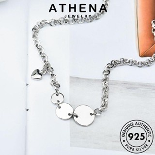 ATHENA JEWELRY ต้นฉบับ Silver เครื่องประดับ จี้ เงิน แท้ 925 แฟชั่น สร้อยคอ เหรียญย้อนยุค เครื่องประดับ เกาหลี ผู้หญิง N138