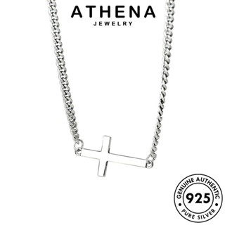 ATHENA JEWELRY แท้ เงิน เครื่องประดับ เกาหลี ข้ามวินเทจ จี้ Silver เครื่องประดับ สร้อยคอ 925 ต้นฉบับ แฟชั่น ผู้หญิง N139