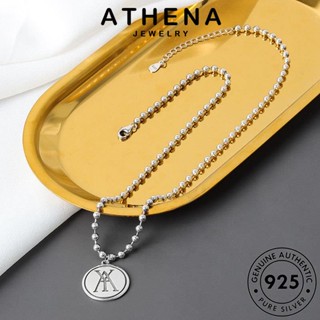 ATHENA JEWELRY เกาหลี เครื่องประดับ Silver 925 ต้นฉบับ เหรียญย้อนยุค สร้อยคอ จี้ เครื่องประดับ เงิน แท้ ผู้หญิง แฟชั่น N222