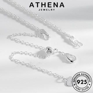 ATHENA JEWELRY เครื่องประดับ ต้นฉบับ แท้ เกาหลี แฟชั่น สร้อยคอ จี้ 925 ผู้หญิง รักสามมิติ เครื่องประดับ เงิน Silver N230