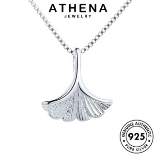 ATHENA JEWELRY จี้ 925 ผู้หญิง เกาหลี ทอง เงิน สร้อยคอ Silver ต้นฉบับ แฟชั่น เครื่องประดับ แท้ เครื่องประดับ ใบแอปริคอทแฟชั่น N239