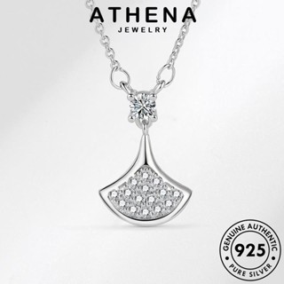 ATHENA JEWELRY มอยส์ซาไนท์ เกาหลี เงิน จี้ กระโปรงแฟชั่น เครื่องประดับ ต้นฉบับ สร้อยคอ แฟชั่น แท้ Silver เครื่องประดับ ไดมอนด์ ผู้หญิง 925 โกลด์ N189