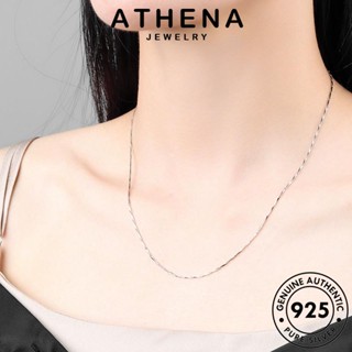 ATHENA JEWELRY สร้อยคอ ทอง ผู้หญิง เมล็ดแตงโมธรรมดา 925 เครื่องประดับ แท้ จี้ Silver แฟชั่น ต้นฉบับ เงิน เครื่องประดับ เกาหลี N241