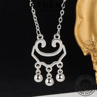 ATHENA JEWELRY เครื่องประดับ แท้ 925 แฟชั่น Silver เครื่องประดับ ทอง ต้นฉบับ เงิน สร้อยคอ จี้ เกาหลี กระดิ่งง่ายๆ ผู้หญิง N251