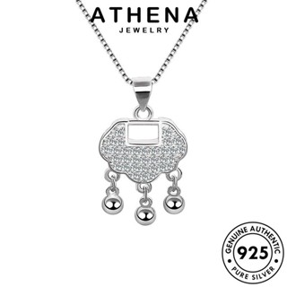 ATHENA JEWELRY จี้ เงิน เกาหลี ต้นฉบับ ล็อคนิรภัยแบบง่าย แท้ มอยส์ซาไนท์ Silver เครื่องประดับ แฟชั่น โกลด์ ไดมอนด์ เครื่องประดับ 925 สร้อยคอ ผู้หญิง N253