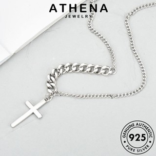 ATHENA JEWELRY 925 Silver เงิน ผู้หญิง เครื่องประดับ แท้ จี้ เกาหลี ข้ามคลาสสิก แฟชั่น เครื่องประดับ ต้นฉบับ สร้อยคอ N258