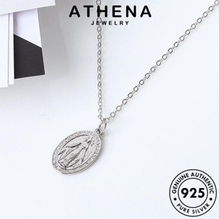 ATHENA JEWELRY เงิน 925 วินเทจบริสุทธิ์ เครื่องประดับ แฟชั่น ทอง ต้นฉบับ สร้อยคอ Silver เกาหลี จี้ แท้ ผู้หญิง เครื่องประดับ N269