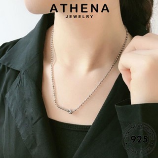 ATHENA JEWELRY 925 จี้ เครื่องประดับ เงิน ปมย้อนยุค แฟชั่น ผู้หญิง เกาหลี แท้ เครื่องประดับ สร้อยคอ ต้นฉบับ Silver N273