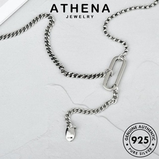 ATHENA JEWELRY เครื่องประดับ เงิน แท้ 925 ผู้หญิง เครื่องประดับ แฟชั่น ต้นฉบับ สร้อยคอ จี้ แถบแฟชั่น เกาหลี Silver N276