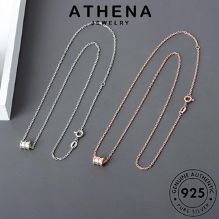 ATHENA JEWELRY สร้อยคอ เงิน จี้ แฟชั่น เครื่องประดับ เอวแฟชั่น ทอง ผู้หญิง Silver เกาหลี แท้ เครื่องประดับ 925 ต้นฉบับ N302