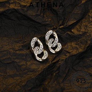 ATHENA JEWELRY 925 ต้นฉบับ หนีบ ต่างหู โซ่ ตุ้มหู เครื่องประดับ ห่วง เกาหลี เครื่องประดับ แท้ แฟชั่น เงิน Silver ผู้หญิง E16