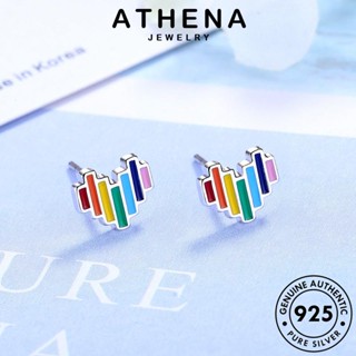 ATHENA JEWELRY เครื่องประดับ เงิน Silver เกาหลี ตุ้มหู เครื่องประดับ ผู้หญิง ต่างหู ห่วง 925 ต้นฉบับ หนีบ แท้ แฟชั่น E39