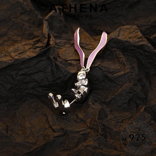 ATHENA JEWELRY เครื่องประดับ หนีบ ผู้หญิง แท้ เครื่องประดับ ตุ้มหู เงิน กระต่าย 925 Silver ห่วง ต้นฉบับ เกาหลี แฟชั่น ต่างหู E28