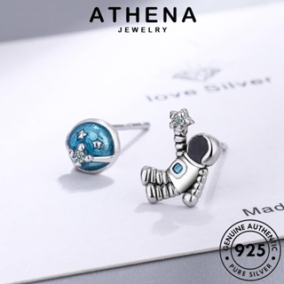 ATHENA JEWELRY นักบินอวกาศ แท้ มอยส์ซาไนท์ไดมอนด์ ห่วง หนีบ Silver แฟชั่น ตุ้มหู ผู้หญิง เกาหลี เครื่องประดับ ต้นฉบับ เงิน 925 เครื่องประดับ ต่างหู E193