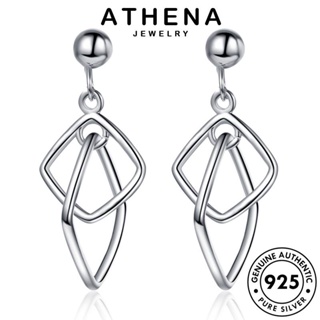 ATHENA JEWELRY ทอง เกาหลี เครื่องประดับ ต่างหู เงิน หนีบ ต้นฉบับ เครื่องประดับ Silver ห่วง 925 ตุ้มหู แท้ ผู้หญิง กล่อง แฟชั่น E388