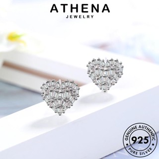 ATHENA JEWELRY เงิน มอยส์ซาไนท์ Silver ไดมอนด์ เครื่องประดับ หนีบ 925 ผู้หญิง เกาหลี ต่างหู แท้ รัก แฟชั่น ห่วง โกลด์ เครื่องประดับ ตุ้มหู ต้นฉบับ E398