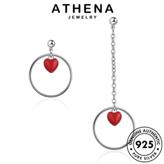 ATHENA JEWELRY ผู้หญิง Silver ต่างหู แฟชั่น รัก ต้นฉบับ ตุ้มหู 925 เงิน เครื่องประดับ แท้ เกาหลี เครื่องประดับ หนีบ ห่วง E465