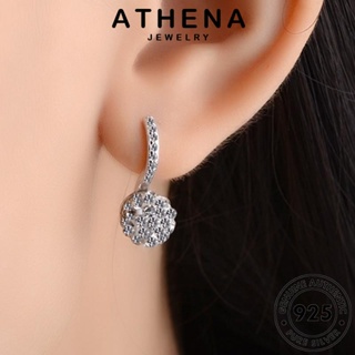 ATHENA JEWELRY เครื่องประดับ เครื่องประดับ เงิน 925 ต่างหู แฟชั่น เกาหลี ตุ้มหู ต้นฉบับ มอยส์ซาไนท์ไดมอนด์ หนีบ แท้ ผู้หญิง ห่วง ลูกบอล Silver E602