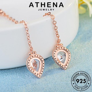 ATHENA JEWELRY ต้นฉบับ หนีบ ผู้หญิง ห่วง 925 Silver พู่ เงิน แฟชั่น ต่างหู เครื่องประดับ มอยส์ซาไนท์ เครื่องประดับ โกลด์ ตุ้มหู เกาหลี แท้ ไดมอนด์ E639