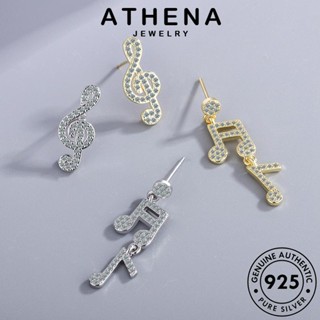 ATHENA JEWELRY เกาหลี แฟชั่น เครื่องประดับ แท้ เครื่องประดับ มอยส์ซาไนท์ ตุ้มหู ต่างหู หนีบ เงิน Silver ห่วง โกลด์ ไดมอนด์ ต้นฉบับ บันทึก ผู้หญิง 925 E677