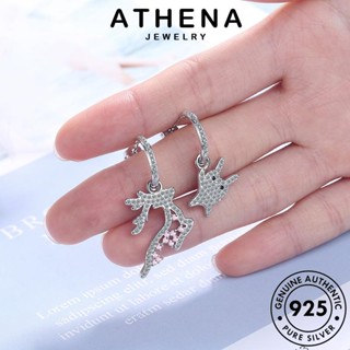 ATHENA JEWELRY ห่วง เครื่องประดับ แท้ เครื่องประดับ ต่างหู ต้นฉบับ แฟชั่น หนีบ เกาหลี กวาง มอยส์ซาไนท์ไดมอนด์ Silver ตุ้มหู 925 ผู้หญิง เงิน E698