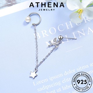 ATHENA JEWELRY ไข่มุก แฟชั่น เครื่องประดับ เครื่องประดับ แท้ ตุ้มหู ดาว หนีบ ผู้หญิง ห่วง ต้นฉบับ Silver 925 เงิน เกาหลี ต่างหู E704