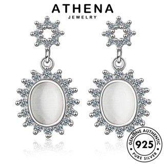 ATHENA JEWELRY เครื่องประดับ ทองโอปอล เงิน เครื่องประดับ หนีบ ห่วง Silver ดอกไม้ 925 แท้ ตุ้มหู เกาหลี ต้นฉบับ แฟชั่น ผู้หญิง ต่างหู E710