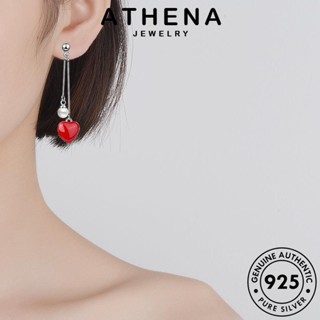 ATHENA JEWELRY เกาหลี ต่างหู แฟชั่น 925 ต้นฉบับ Silver หนีบ รัก เครื่องประดับ แท้ ตุ้มหู ห่วง ผู้หญิง เงิน เครื่องประดับ ไข่มุก E813