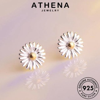 ATHENA JEWELRY ห่วง ต้นฉบับ เครื่องประดับ เครื่องประดับ เงิน แฟชั่น ผู้หญิง หนีบ ทอง Silver เกาหลี แท้ ต่างหู ตุ้มหู เดซี่ 925 E881