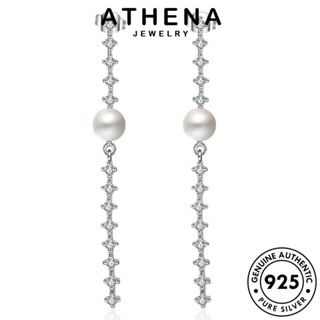 ATHENA JEWELRY Silver ต่างหู ห่วง ไข่มุกทอง เครื่องประดับ ตุ้มหู แฟชั่น เกาหลี หนีบ ผู้หญิง เครื่องประดับ พู่ แท้ ต้นฉบับ 925 เงิน E888