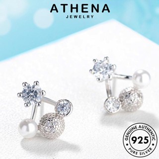 ATHENA JEWELRY ต้นฉบับ เงิน เครื่องประดับ ไข่มุกทอง แท้ ต่างหู เกาหลี ห่วง ผู้หญิง แฟชั่น หนีบ Silver 925 ตุ้มหู เชอร์รี่ เครื่องประดับ E868