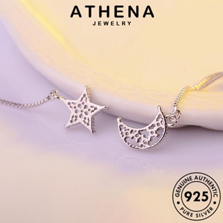 ATHENA JEWELRY มอยส์ซาไนท์ไดมอนด์ Silver เงิน แท้ ต่างหู หนีบ แฟชั่น 925 ห่วง เกาหลี ดาว ต้นฉบับ ตุ้มหู เครื่องประดับ เครื่องประดับ ผู้หญิง E869