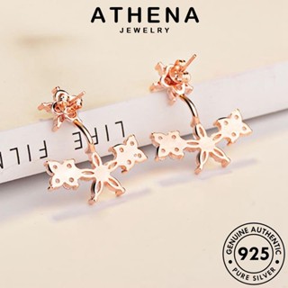 ATHENA JEWELRY ต้นฉบับ แฟชั่น Silver ผู้หญิง ต่างหู เครื่องประดับ หนีบ เงิน ดอกไม้ มอยส์ซาไนท์ เกาหลี เครื่องประดับ แท้ 925 ตุ้มหู ห่วง ไดมอนด์ โกลด์ E907