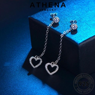 ATHENA JEWELRY มอยส์ซาไนท์ไดมอนด์ เกาหลี ต้นฉบับ ห่วง หนีบ เครื่องประดับ ตุ้มหู เครื่องประดับ 925 ต่างหู เงิน ผู้หญิง Silver แท้ แฟชั่น E918