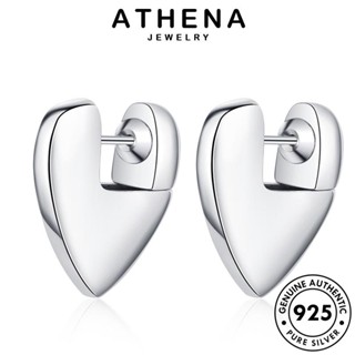 ATHENA JEWELRY รัก 925 เงิน เกาหลี หนีบ เครื่องประดับ แฟชั่น ทอง ผู้หญิง ห่วง ต้นฉบับ แท้ ต่างหู ตุ้มหู เครื่องประดับ Silver E1025