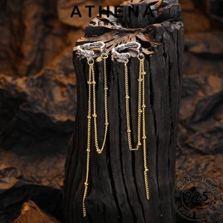 ATHENA JEWELRY ห่วง ผู้หญิง พื้นผิว Silver เครื่องประดับ ต้นฉบับ ทอง แท้ เครื่องประดับ ต่างหู ตุ้มหู หนีบ แฟชั่น 925 เงิน เกาหลี E1036