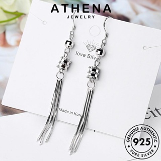 ATHENA JEWELRY ต่างหู เครื่องประดับ หนีบ เงิน พู่ ผู้หญิง ทอง แท้ เกาหลี ห่วง เครื่องประดับ ตุ้มหู 925 แฟชั่น Silver ต้นฉบับ E1090