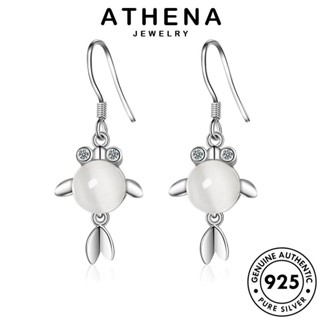 ATHENA JEWELRY เกาหลี เครื่องประดับ ต้นฉบับ ห่วง แฟชั่น 925 เงิน เครื่องประดับ ต่างหู ผู้หญิง ตุ้มหู โอปอล แท้ Silver หนีบ ปลา E1093