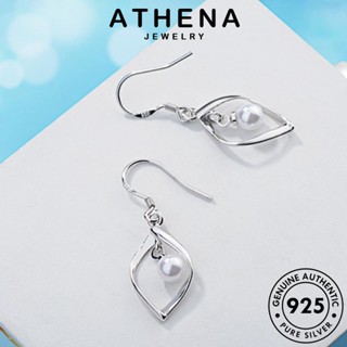 ATHENA JEWELRY ย้อนกลับ ต่างหู เงิน ไข่มุก เครื่องประดับ เกาหลี ตุ้มหู แท้ 925 Silver ผู้หญิง เครื่องประดับ ต้นฉบับ แฟชั่น หนีบ ห่วง E1123