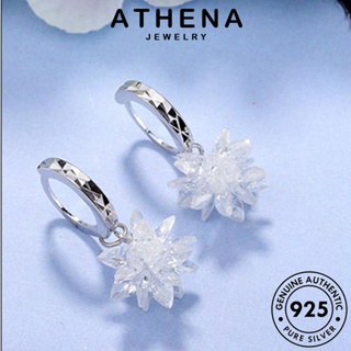 ATHENA JEWELRY มอยส์ซาไนท์ไดมอนด์ ต่างหู เครื่องประดับ ต้นฉบับ แฟชั่น หนีบ ดอกไม้น้ำแข็ง เงิน ห่วง ตุ้มหู ผู้หญิง เกาหลี Silver เครื่องประดับ 925 แท้ E1158