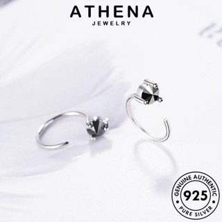 ATHENA JEWELRY หนีบ มอยส์ซาไนท์ แท้ ต่างหู Silver โกลด์ ผู้หญิง ห่วง ต้นฉบับ แฟชั่น เครื่องประดับ 925 เงิน ไดมอนด์ เกาหลี ตุ้มหู วงกลม เครื่องประดับ E1170