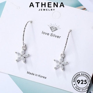 ATHENA JEWELRY ตุ้มหู มอยส์ซาไนท์ไดมอนด์ ห่วง แท้ Silver แฟชั่น ผู้หญิง เครื่องประดับ หนีบ 925 ต้นฉบับ เงิน ต่างหู เกาหลี ดาว เครื่องประดับ E1171