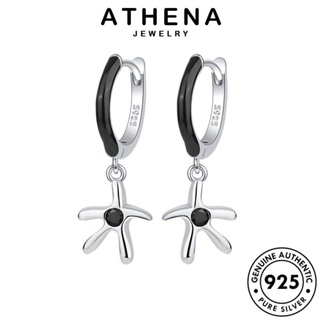 ATHENA JEWELRY เครื่องประดับ ผู้หญิง 925 เงิน ปลาดาว เครื่องประดับ ต้นฉบับ ห่วง แท้ Silver แฟชั่น ต่างหู ตุ้มหู หนีบ เกาหลี E1175