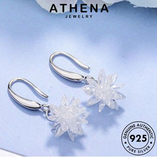 ATHENA JEWELRY ดอกไม้น้ำแข็งสามมิติ 925 ตุ้มหู ต่างหู แท้ แฟชั่น หนีบ Silver ผู้หญิง ห่วง มอยส์ซาไนท์ไดมอนด์ เครื่องประดับ เครื่องประดับ เงิน ต้นฉบับ เกาหลี E1231