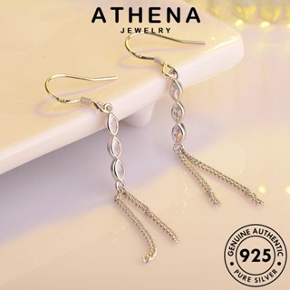 ATHENA JEWELRY หนีบ 925 เงิน แท้ เครื่องประดับ เครื่องประดับ พู่ Silver เกาหลี ห่วง ต่างหู ผู้หญิง ตุ้มหู แฟชั่น ต้นฉบับ E1235